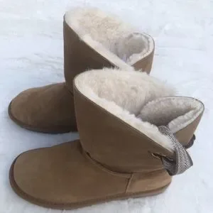 Aldi Shoes Serra Genuine Cow Suede Womens Size 9great Warm